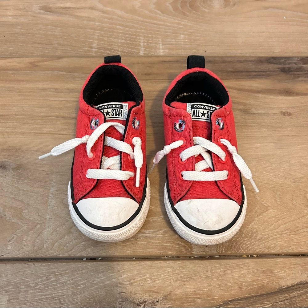 Converse 7 Infant Kids Red Sneakers